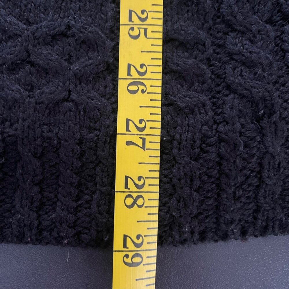 Carraig Donn Irish Cable Knit Fisherman Sweater Size XL Chunky Merino Wool - Picture 9 of 9